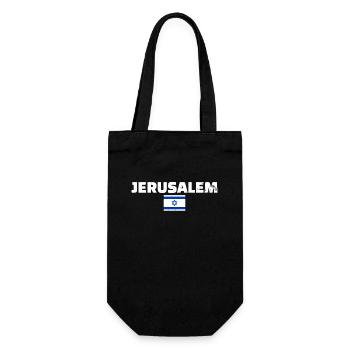 Jérusalem Vintage Israël Drapeau israélien - Sac à bouteille - noir - Devant