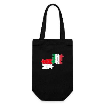 Indonésie Italie Drapeau Italien Indonésien - Sac à bouteille - noir - Devant
