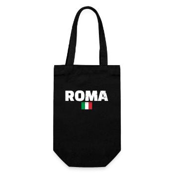 Roma Vintage Italy Italian Flag Italian - Gift Bag for Bottles - black - Front