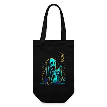 Neglected Halloween Ghost - Gift Bag for Bottles - black - Front