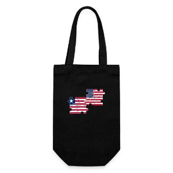 Liberia USA Flag Libériens américains - Sac à bouteille - noir - Devant