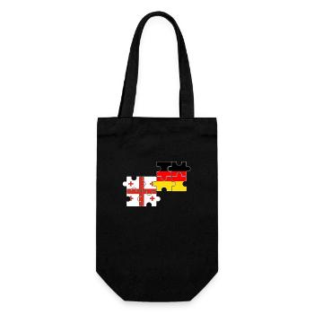 Géorgie Allemagne Drapeau Géorgiens allemands - Sac à bouteille - noir - Devant