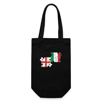 Géorgie Italie Vintage Flag Géorgien - Sac à bouteille - noir - Devant