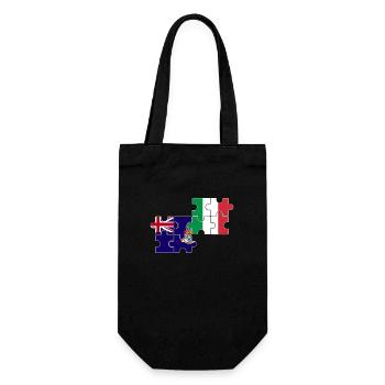 Îles Caïmans Italie Drapeau italien - Sac à bouteille - noir - Devant