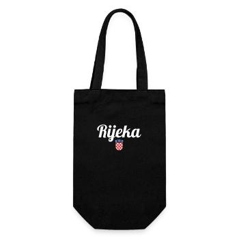 Rijeka Coat of Arms Croatia Croatian Flag Croatian - Gift Bag for Bottles - black - Front