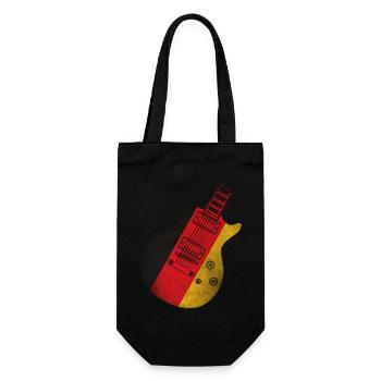 German Flag Guitar - Gift Bag for Bottles - black - Front