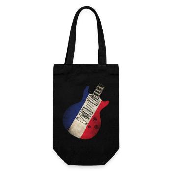 France Flag Guitare - Sac à bouteille - noir - Devant
