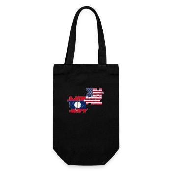 Laos USA Vintage Flag Laotien américain - Sac à bouteille - noir - Devant