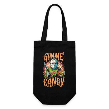 Halloween Gimme Candy Trick or Treat - Geschenkbeutel für Flaschen - Schwarz - Vorne