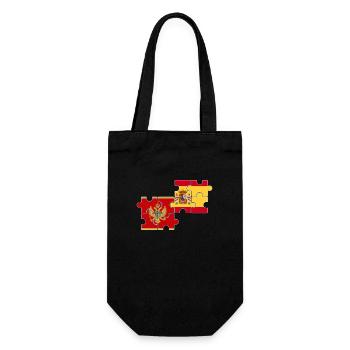 Montenegro Spain Flag Montenegrins - Gift Bag for Bottles - black - Front