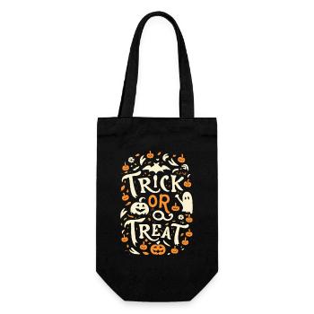 Trick or Treat Joyeux Halloween - Sac à bouteille - noir - Devant