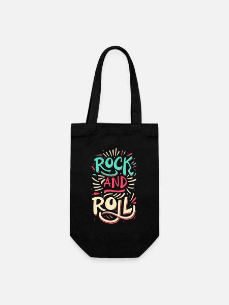 Devise de la déclaration rock and roll - Sac à bouteille - noir