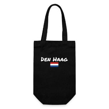 The Hague Netherlands Dutch flag - Gift Bag for Bottles - black - Front