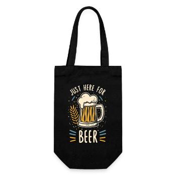 Juste ici pour les buveurs de bière Amateurs de bière - Sac à bouteille - noir - Devant