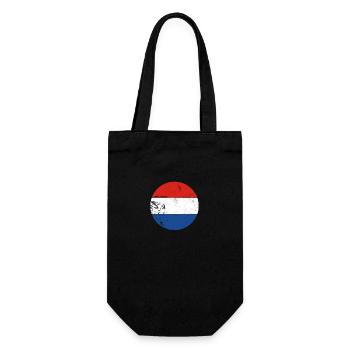 Netherlands Vintage Dutch Flag - Gift Bag for Bottles - black - Front