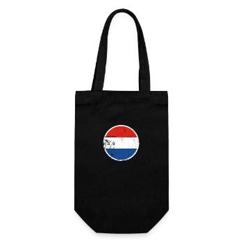 Netherlands Vintage Dutch Flag - Gift Bag for Bottles - black - Front