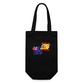 Nouvelle-Zélande Espagne Drapeau Vintage Néo-Zélandais - Sac à bouteille - noir - Devant