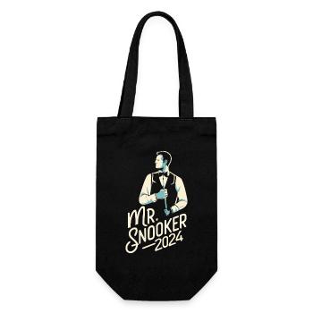 Mr. Snooker 2024 Pool Billiard Snooker Spieler - Geschenkbeutel für Flaschen - Schwarz - Vorne