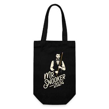 Mr. Snooker 2024 Pool Billiards Snooker Player - Gift Bag for Bottles - black - Front