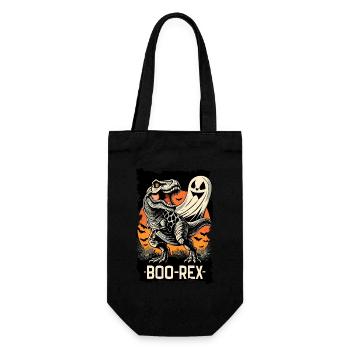 Halloween Dinosaur Dino T-Rex Boo - Gift Bag for Bottles - black - Front