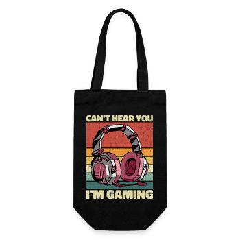 Je ne peux pas vous entendre dans le jeu - Cool Gaming Design - Sac à bouteille - noir - Devant