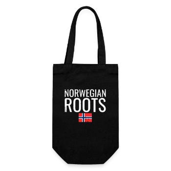 Racines norvégiennes Vintage Norvège Drapeau norvégien - Sac à bouteille - noir - Devant