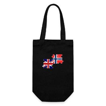 Norvège Royaume-Uni Drapeau britannique Norvégien - Sac à bouteille - noir - Devant