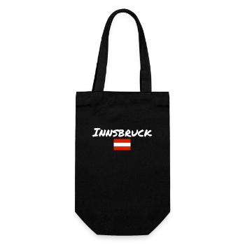 Innsbruck, Autriche, Drapeau autrichien - Sac à bouteille - noir - Devant
