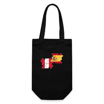 Peru Spain Flag Spaniards Peruvians - Gift Bag for Bottles - black - Front