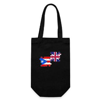 Porto Rico Drapeau du Royaume-Uni Portoricain britannique - Sac à bouteille - noir - Devant
