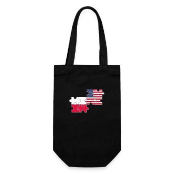 Pologne, Etats-Unis, Drapeau, Américain, Polonais - Sac à bouteille - noir - Devant
