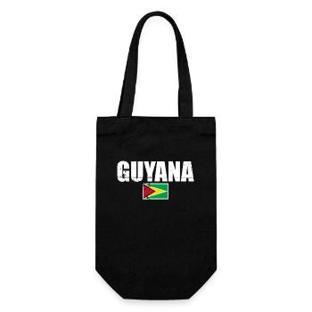 Guyane Vintage Guyanais drapeau guyanais - Sac à bouteille - noir - Devant
