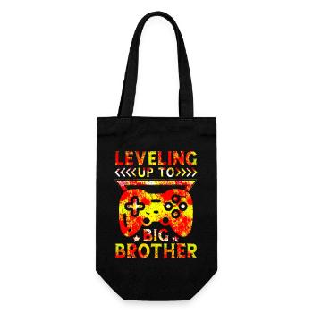 Big Brother Baby Funny Promote Game Promoted - Gift Bag for Bottles - black - Front
