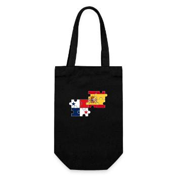 Panama Espagne Drapeau Espagnol Panaméen - Sac à bouteille - noir - Devant
