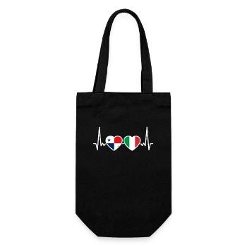 Panama Italie Heartbeat Flag Panamanian - Sac à bouteille - noir - Devant