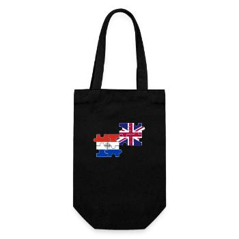 Paraguay UK Flagge Britisch Paraguayisch - Geschenkbeutel für Flaschen - Schwarz - Vorne