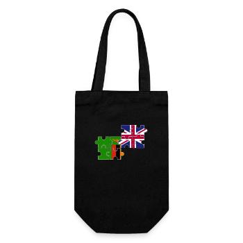 Zambia UK Flag British Zambian - Gift Bag for Bottles - black - Front