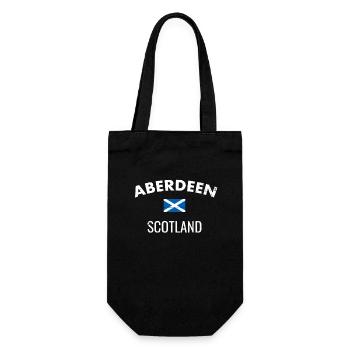 Aberdeen Scotland Schottland Schottische Schotte - Geschenkbeutel für Flaschen - Schwarz - Vorne