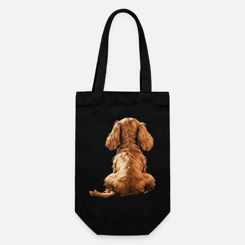 Cocker Spaniel - Geschenkbeutel für Flaschen - Schwarz