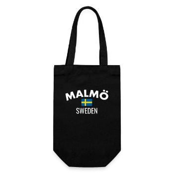 Malmö, Suède, Suède, Drapeau suédois, Suède - Sac à bouteille - noir - Devant
