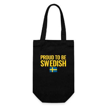 Fier d’être suédois Suède Drapeau suédois - Sac à bouteille - noir - Devant