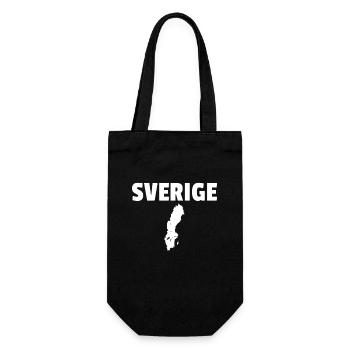 Sverige Suède Carte Suède - Sac à bouteille - noir - Devant