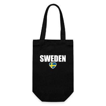 Suède Suède Drapeau suédois Suède Suède - Sac à bouteille - noir - Devant