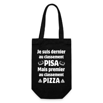 école, écolier, classement Pisa - Sac à bouteille - noir - Devant