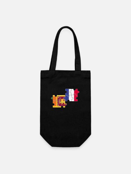 Sri Lanka France Drapeau Français Sri Lankais - Sac à bouteille - noir