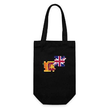 Sri Lanka UK Flag British Sri Lankan - Gift Bag for Bottles - black - Front