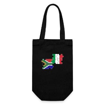 Afrique du Sud Italie Drapeau Italiens Sud-Africains - Sac à bouteille - noir - Devant