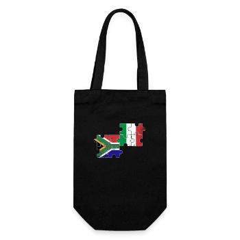Afrique du Sud Italie Vintage drapeau sud-africain - Sac à bouteille - noir - Devant