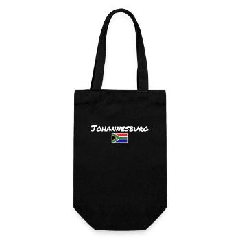 Drapeau de Johannesburg, Afrique du Sud, Afrique du Sud - Sac à bouteille - noir - Devant