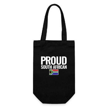 Fier drapeau sud-africain de l’Afrique du Sud - Sac à bouteille - noir - Devant
